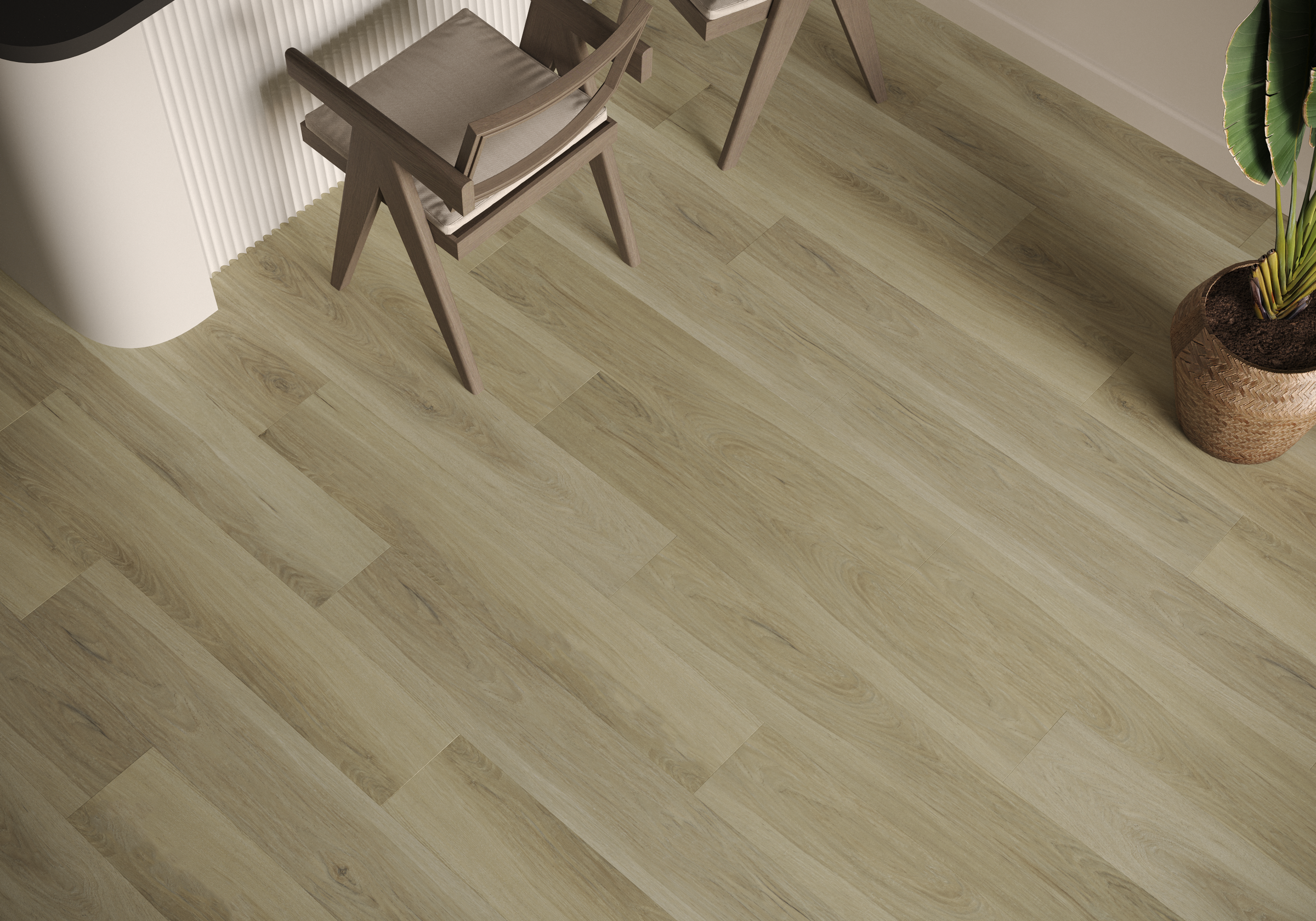 Кварцвиниловая плитка Art East клеевая Art Tile Fit Бархат Янтарный 256-ATF 914,4×152,4×2 фото в интерьере